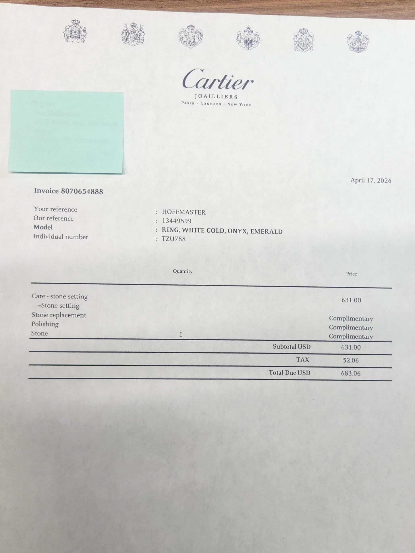 CARTIER 18k White Gold Panthere De Cartier Diamond Gemstone Ring $90,500 Retail