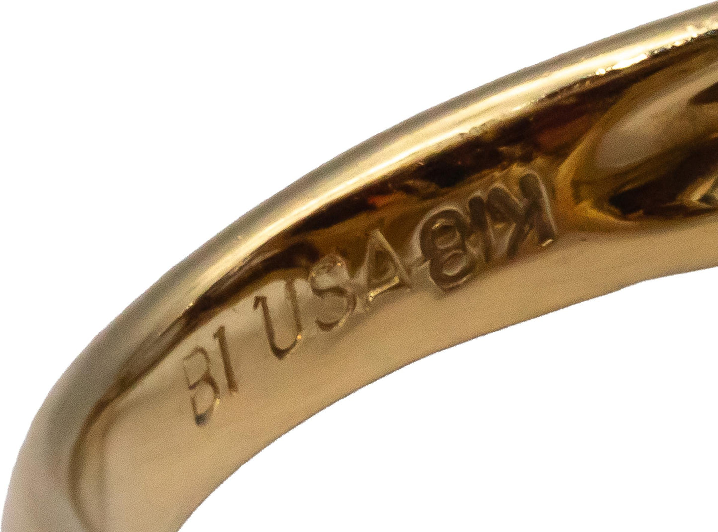 18k Yellow Gold 8.15CT Diamond and Garnet Dome Ring Size 7