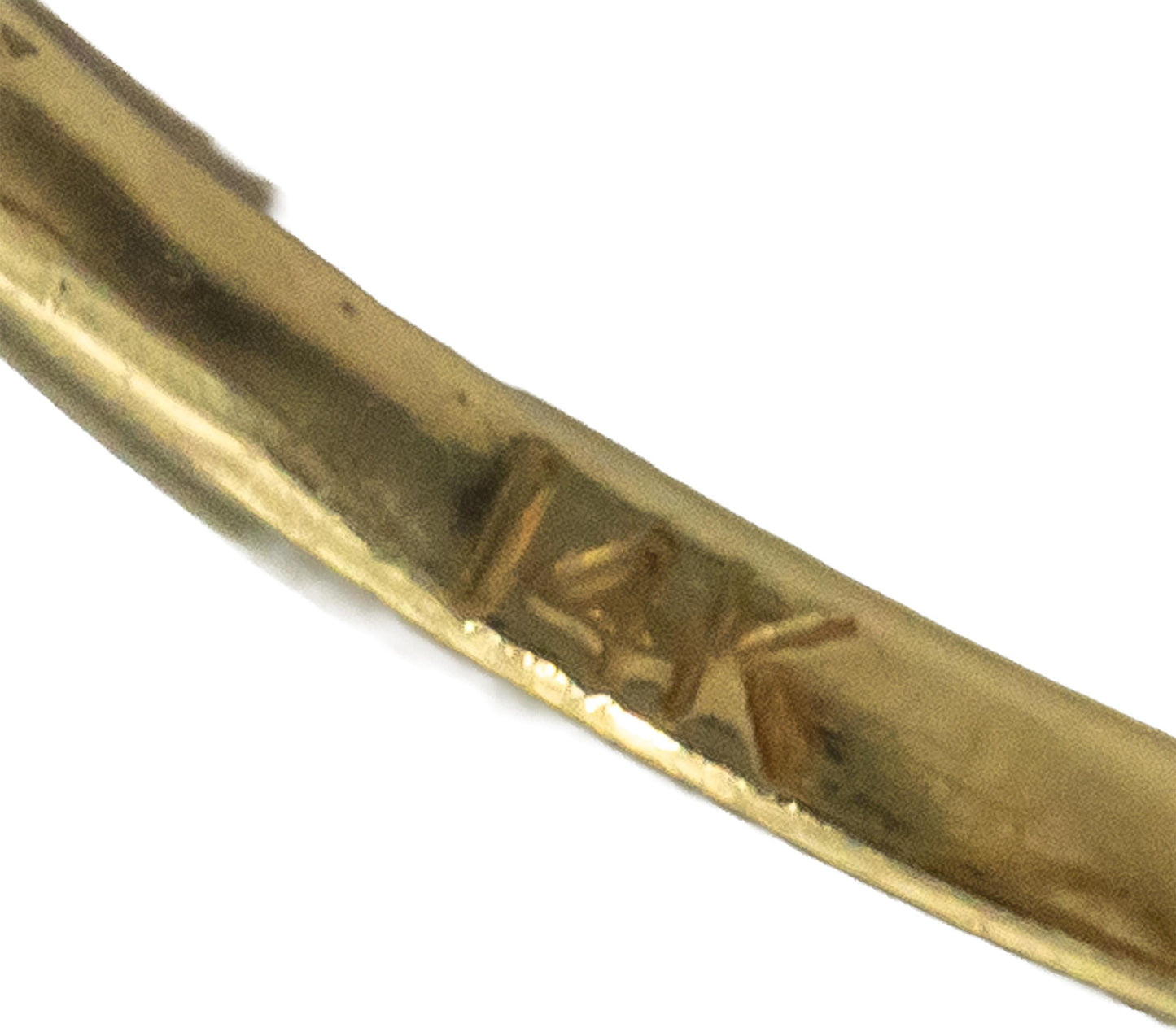 14k Yellow Gold Marquise Cabochon Pink Coral Abstract Solitaire Ring Size 5.75