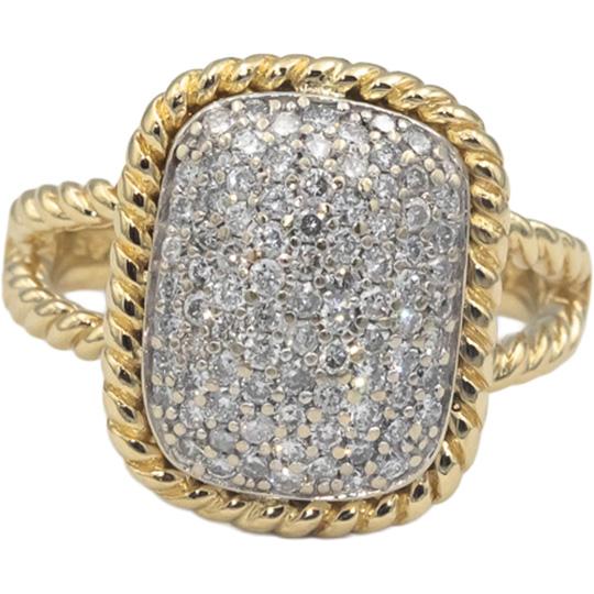 EFFY D'ORO COLLECTION 14k Yellow Gold 0.75CT Cluster Ring Size 6.75