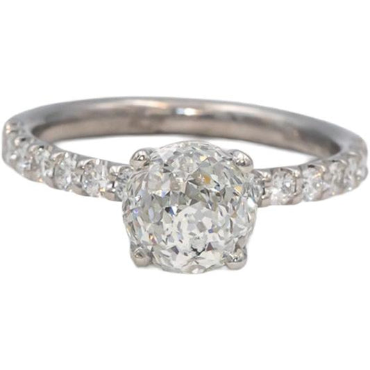 GIA CROWN OF LIGHT Platinum 18k Diamond Engagement Ring 2.61CT w/ 2.11CT Center