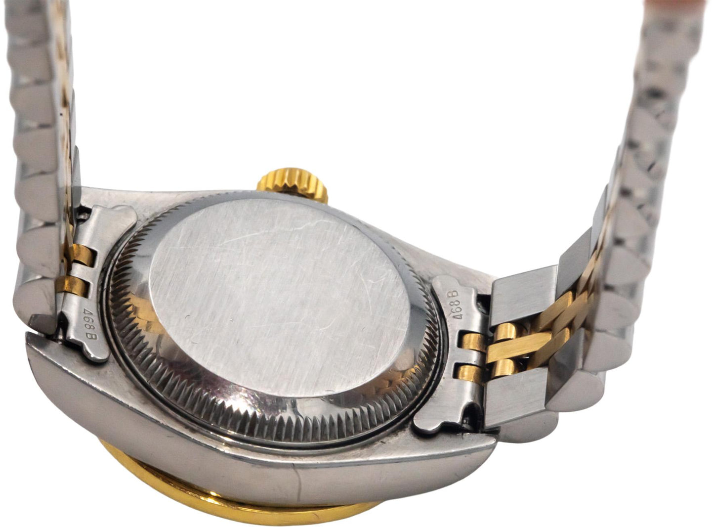 Rolex 79173 18k Gold Stainless Steel Datejust Ladies Watch .75CT Diamond Bezel