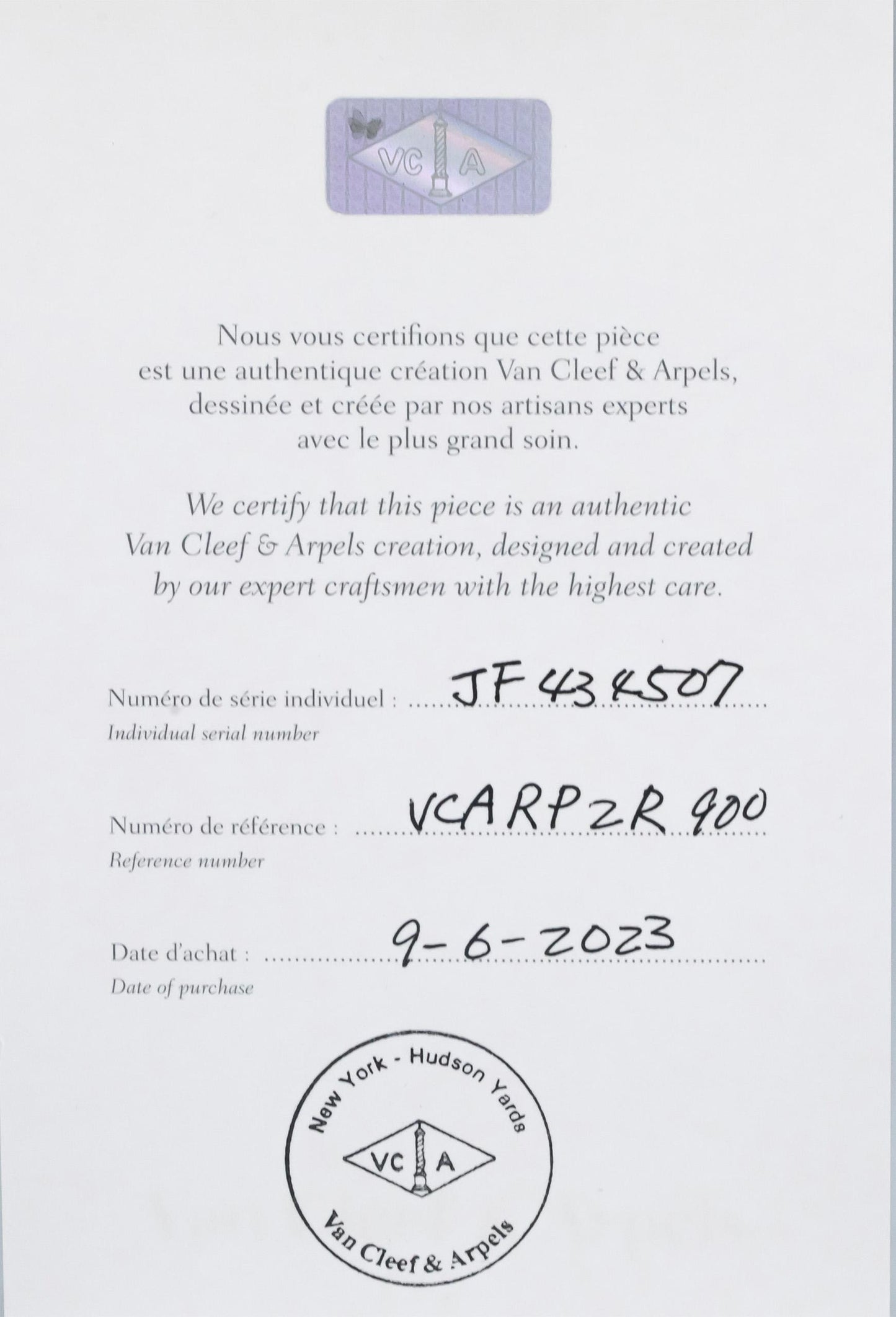 VAN CLEEF & ARPELS 18k White Gold Diamond Onyx Clover Alhambra Bracelet w Papers