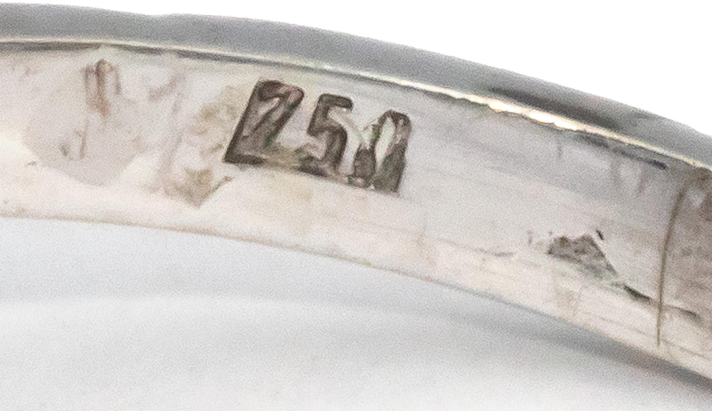 18k White Gold 2.60CT VS Diamond and Sapphire Cocktail Ring Size 6.75