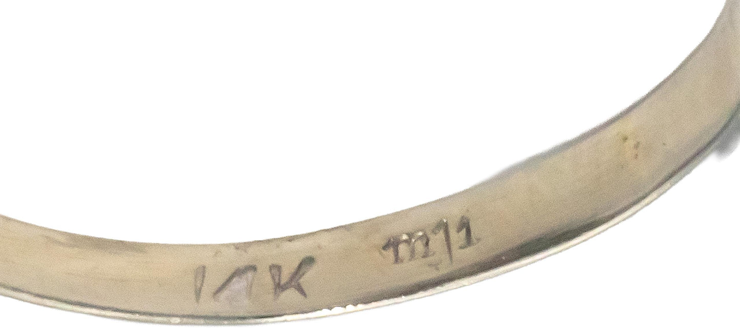 14k White Gold Round Diamond and Sapphire Swirl Cocktail Ring 3.10CT Size 8