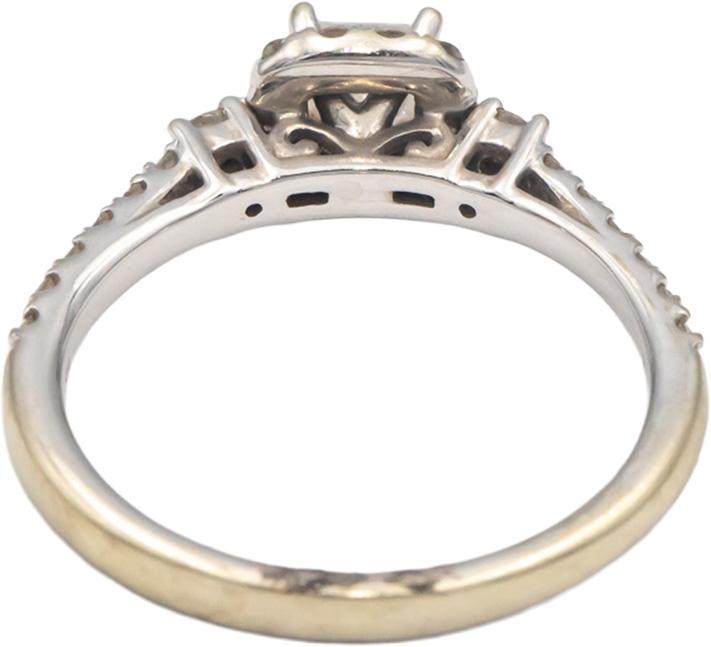 GSI 14k White Gold 0.75CT The Leo Princess Diamond Engagement Ring Size 7