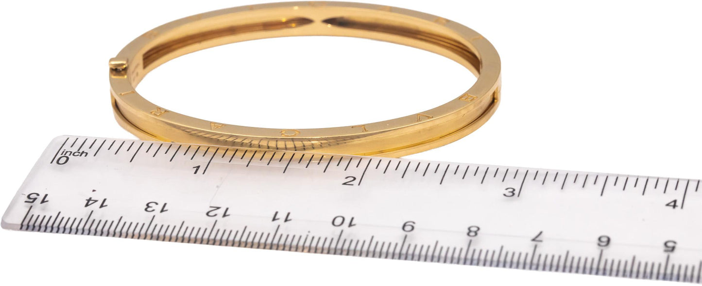 BVLGARI 18k Yellow Gold B.zero1 Collection Bangle Bracelet