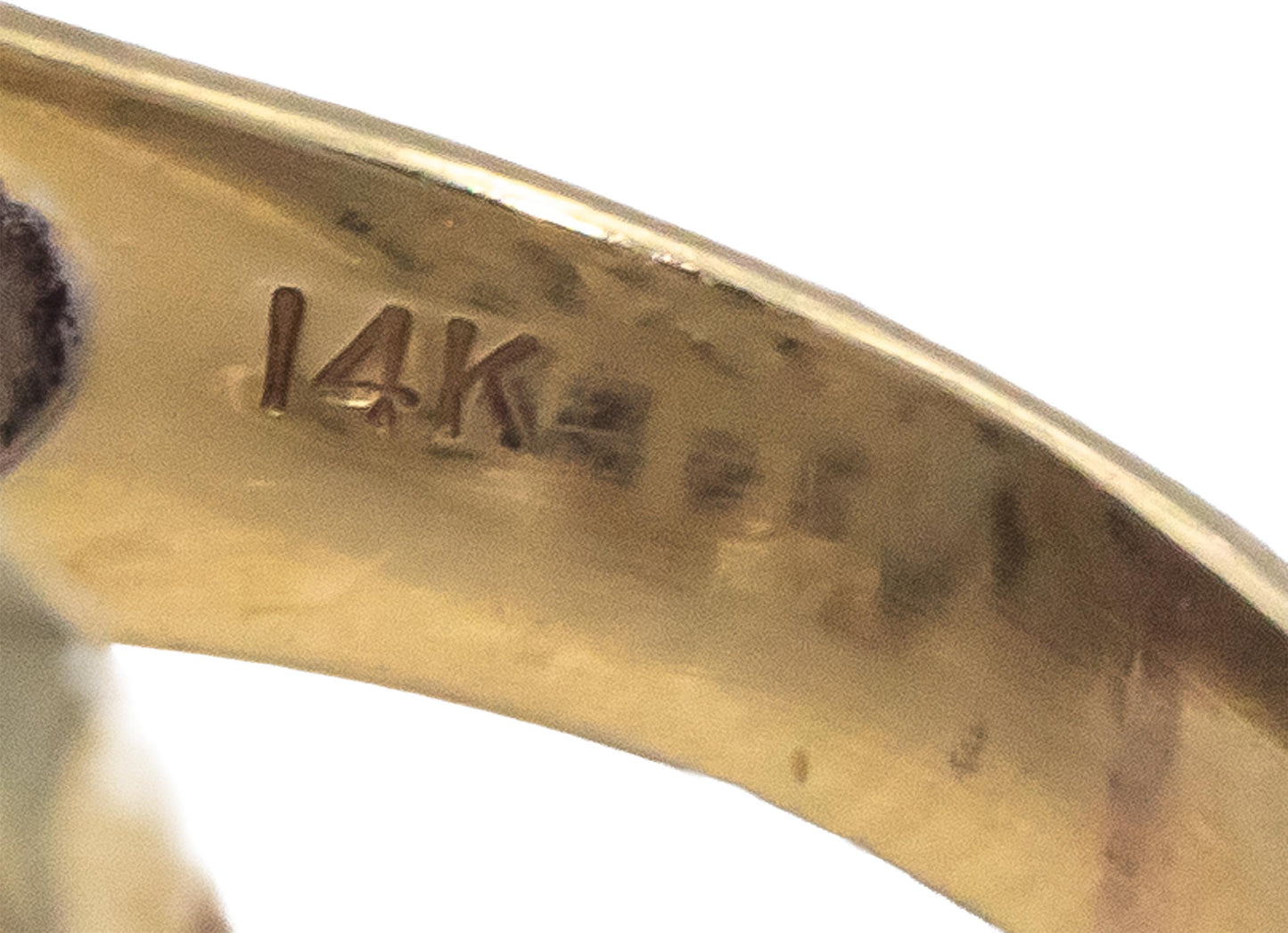14k Yellow Gold 1.0CT Baguette Cut Woven Style Ring Size 7