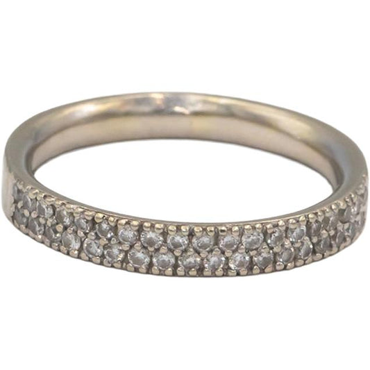 Round Diamond 14k White Gold Jewelry Band Ring 0.50CT Size 7.75