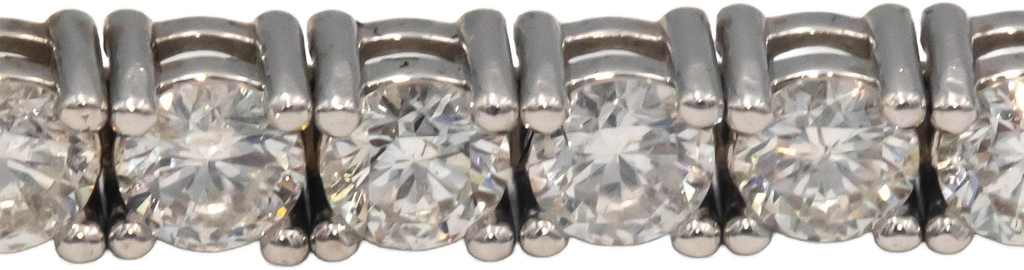 14k White Gold Jewelry Round Cut Prong Set Diamond Tennis Bracelet 5.0CT