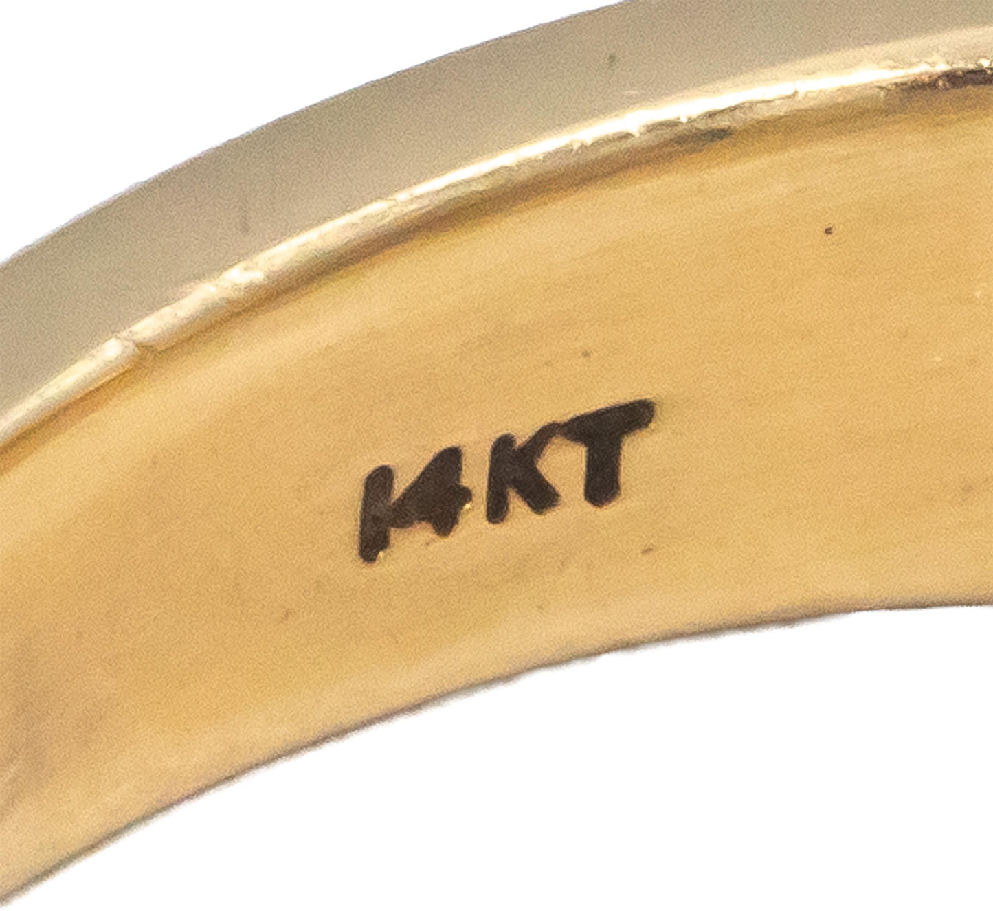 14k Yellow Gold Round Cut Channel Set Diamond Men's Band Ring 0.45CT Size 7.75