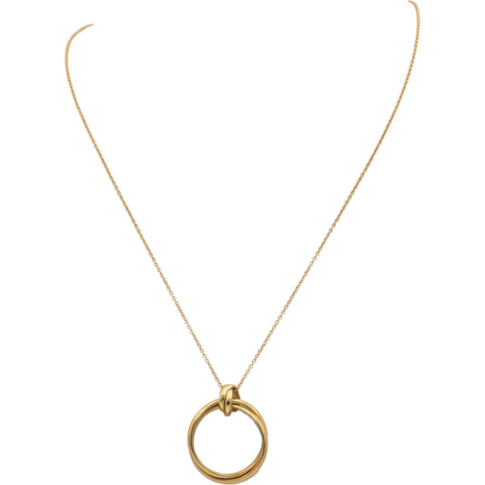 TIFFANY & CO 18k Gold Paloma Picasso Melody Circle Pendant Necklace $3299 Retail