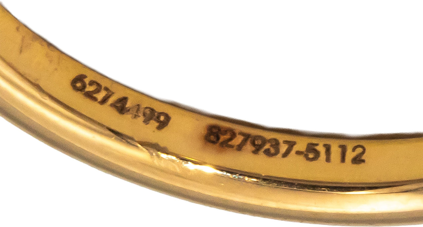 CHOPARD 18k Rose Gold Chopardissimo Heart Charm Ring Size 55 w/ Papers