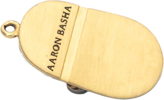 AARON BASHA 18k Yellow Gold Enamel Shoe Charm w/ Diamond Accent