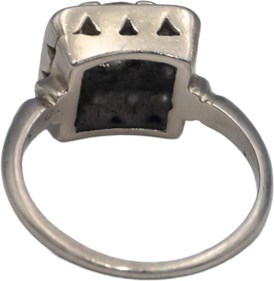 Antique Vintage 14k White Gold 0.80CT Diamond Ring Size 3.25 w/ .60CT Center