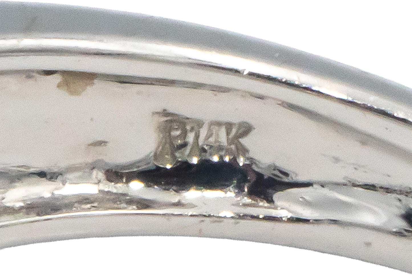 14k White Gold 0.25CT Diamond & 9mm Black Tahitian Pearl Cocktail Ring Size 7.25