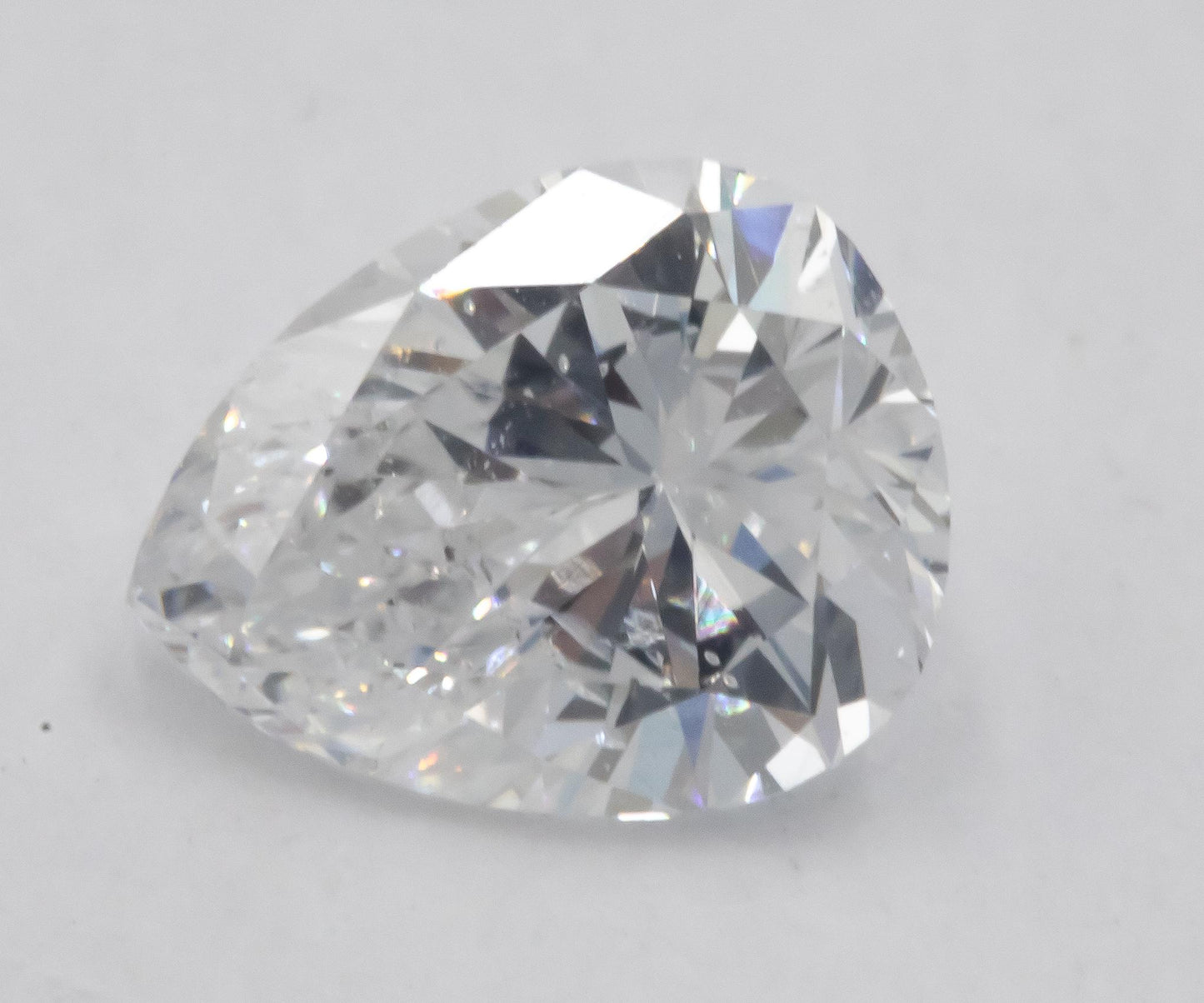 GIA Certified SI2/D Pear Brilliant Cut Loose Diamond w/ Report 0.95CT