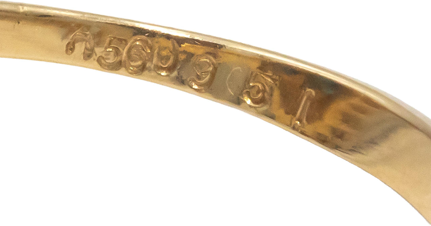 14k Yellow Gold Diamond and Sapphire Cocktail Ring 2.75CT Size 6.75