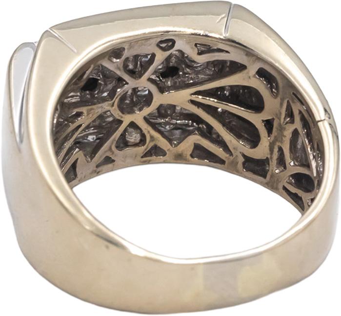 14k White Gold Round Cut VS Diamond Men's Ring 1.50CT Size 11.25