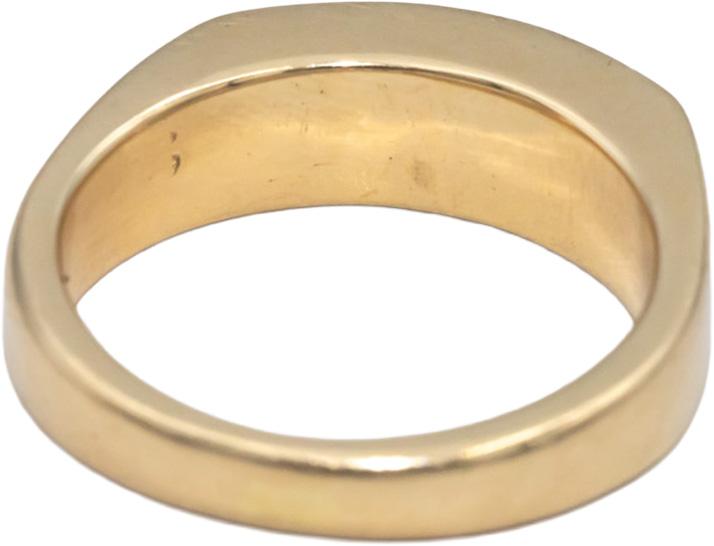 14k Yellow Gold Round Cut Channel Set Diamond Men's Band Ring 0.45CT Size 7.75