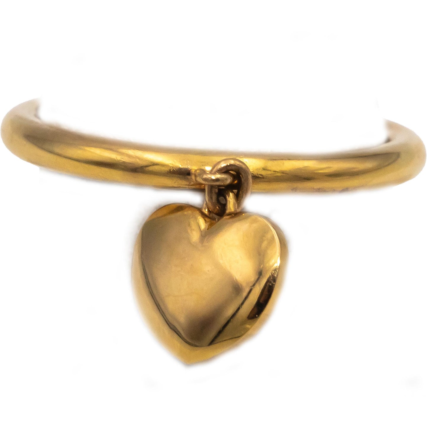 CHOPARD 18k Rose Gold Chopardissimo Heart Charm Ring Size 55 w/ Papers