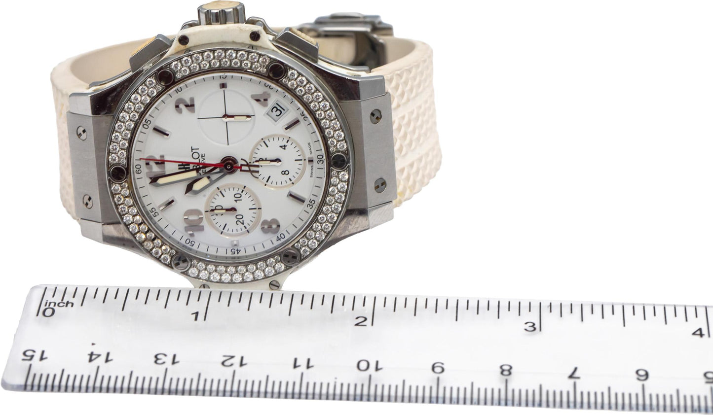 HUBLOT Big Bang Stainless Steel Diamond Chronograph Automatic Watch 41mm