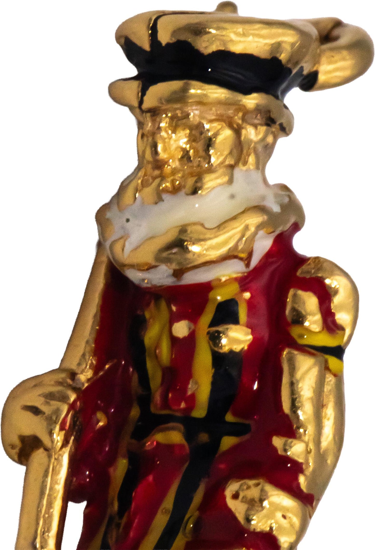 10k Yellow Gold Jewelry Enamel Beefeater Guard Figure Charm