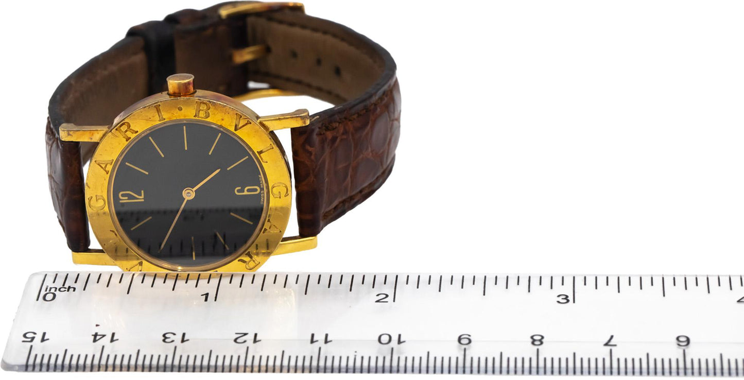 BVLGARI 18k Yellow Gold Classic BB30GL Quartz Watch