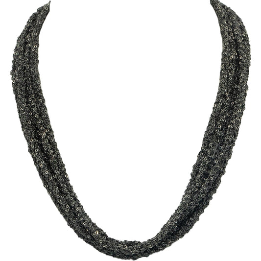 STAMBOLIAN 18k Gold Sterling Silver 2.50CT Sapphire Butterfly Chain Necklace