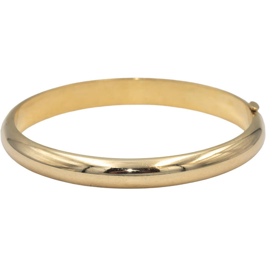 TIFFANY & CO. Vintage 14k Yellow Gold Bangle Bracelet Size Extra Large
