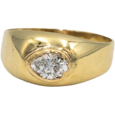 14k Yellow Gold Pear Cut VS Diamond Solitaire Ring 0.75CT Size 10