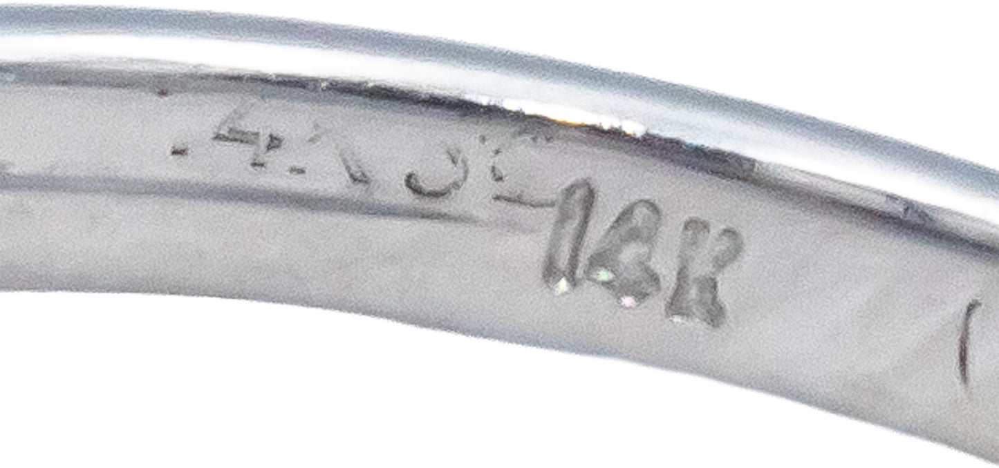 14k White Gold Jewelry 3.70CT VS Diamond and Garnet Cocktail Ring Size 10