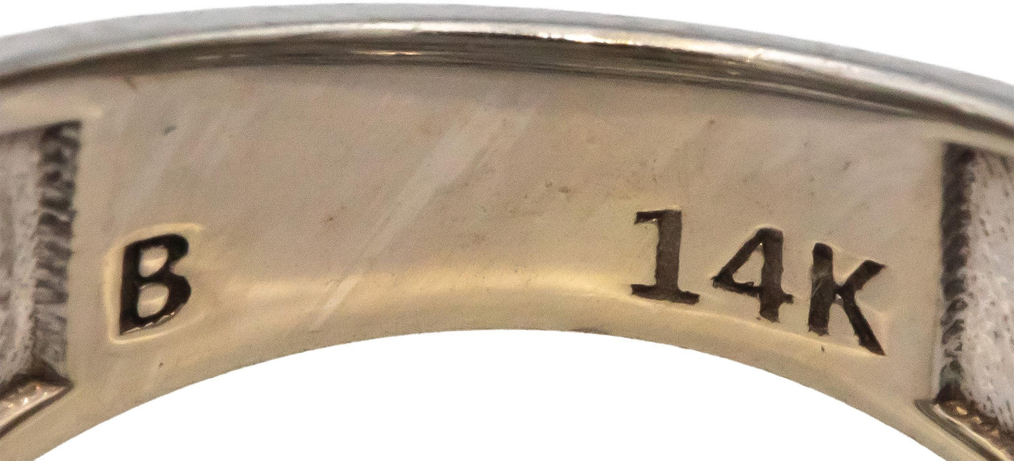 14k White Gold 0.50CT VS Round Cut Diamond Multi-Band Ring Size 5.75