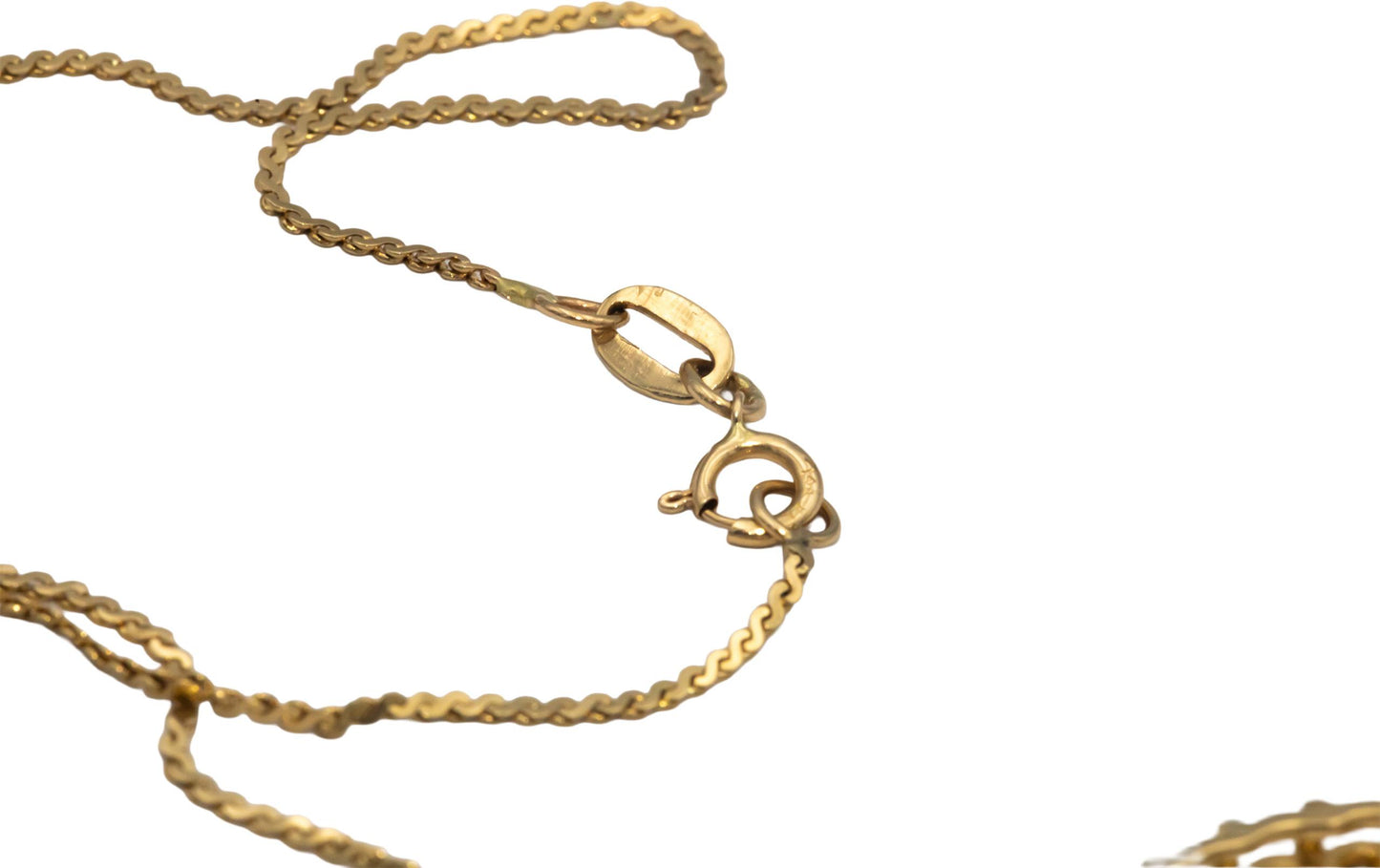 14k Yellow Gold 2.14CT VS Diamond Circle Fixed Pendant Necklace