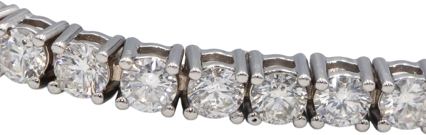 14k White Gold Jewelry Round Cut Diamond Tennis Bracelet 4.69CT