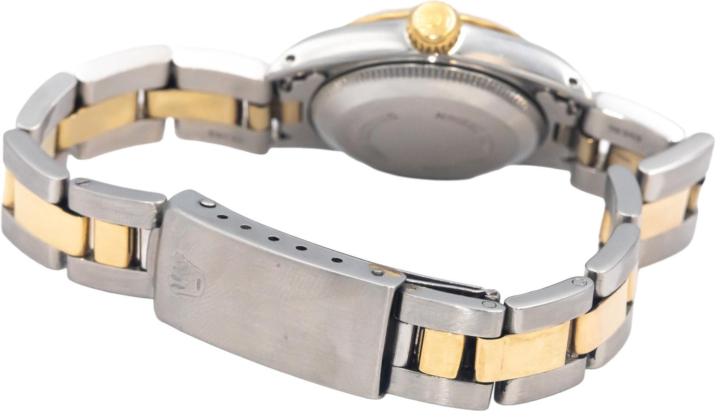 ROLEX Stainless Steel & 18k Gold 67193 Oyster Perpetual Ladies Automatic Watch
