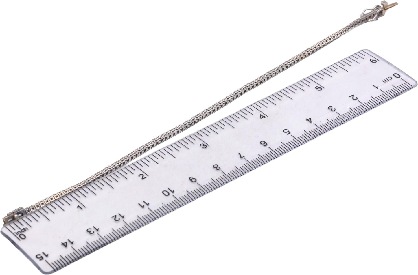 14k White Gold 1.50CT Round Cut Diamond Tennis Bracelet