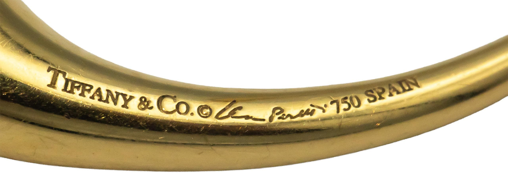 TIFFANY & CO. 18k Yellow Gold Elsa Peretti Teardrop Earrings