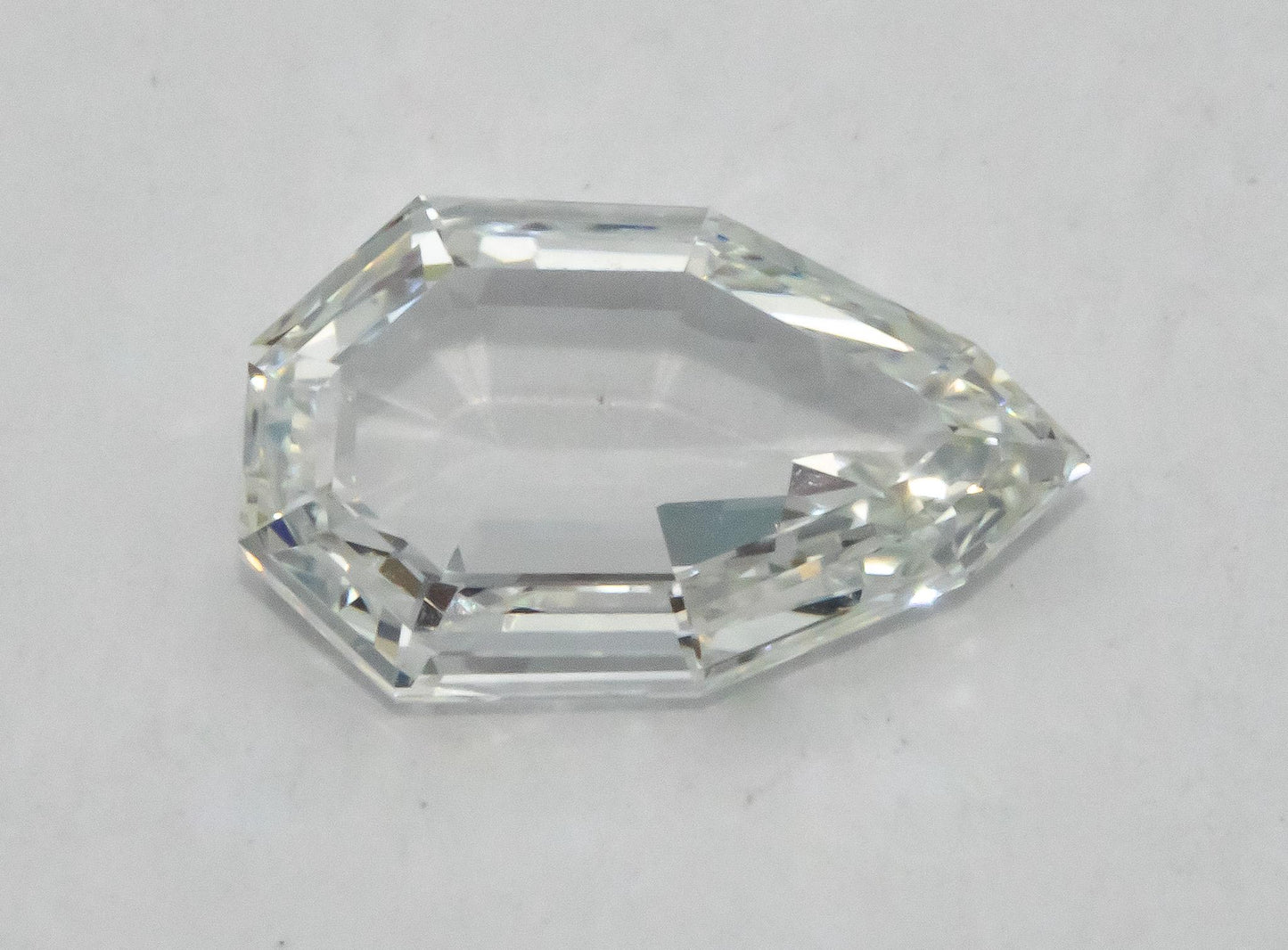 GIA Certified 1.31CT VS2/G Modified Pear Step Cut Loose Diamond w/ Report