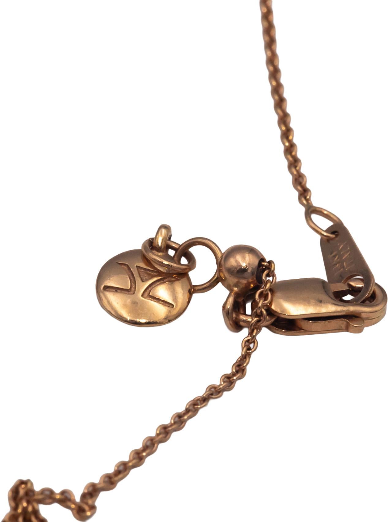 LE VIAN 14k Rose Gold 0.17CT Diamond Opal Rainbow Sapphire Pendant Necklace