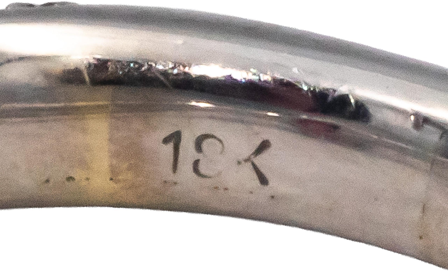 18k White Gold 1.63CT Diamond and Pink Tourmaline Ring Size 7.5