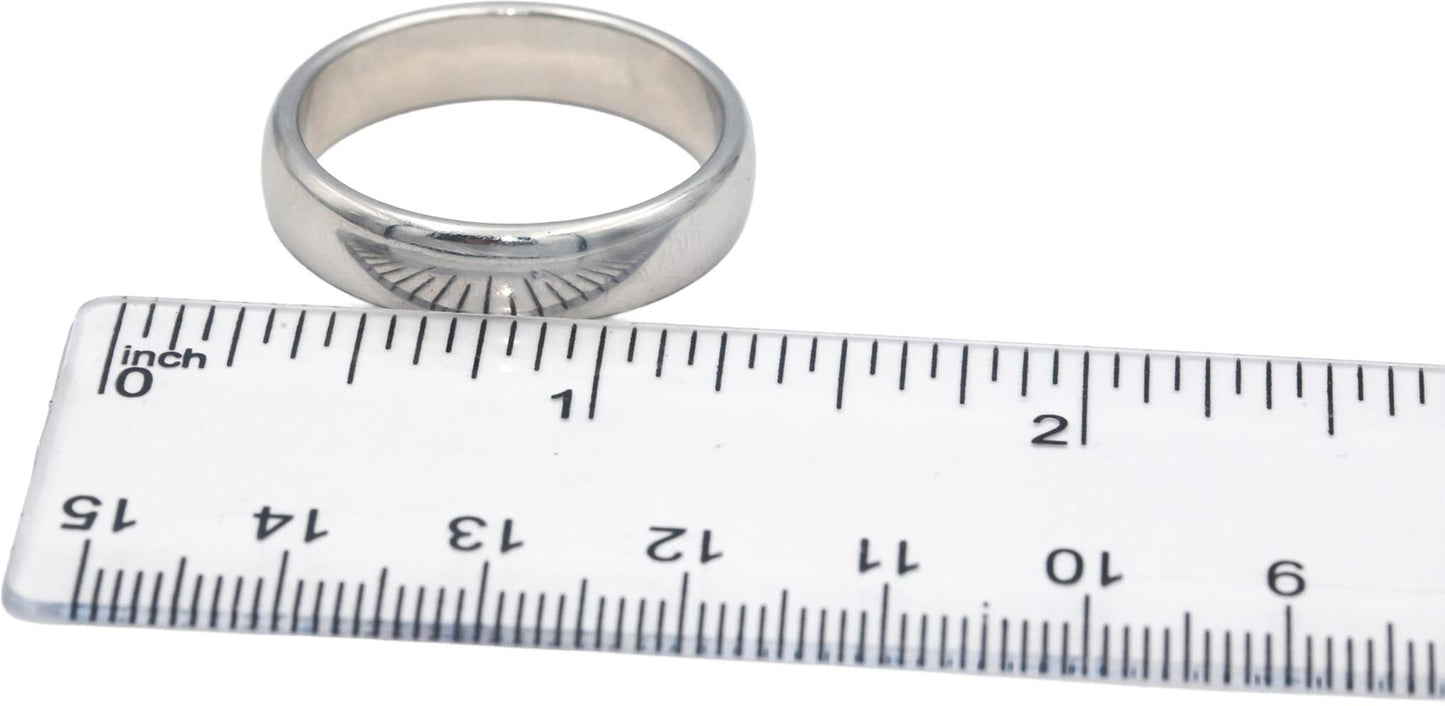 TIFFANY & CO. Platinum Jewelry 1999 Forever Men's Wedding Band Ring Size 13.5