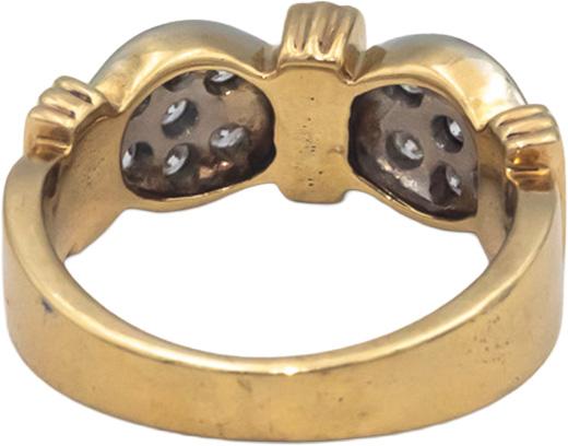 14k Yellow Gold VS Round Diamond Band Ring 0.40CT Size 4.75