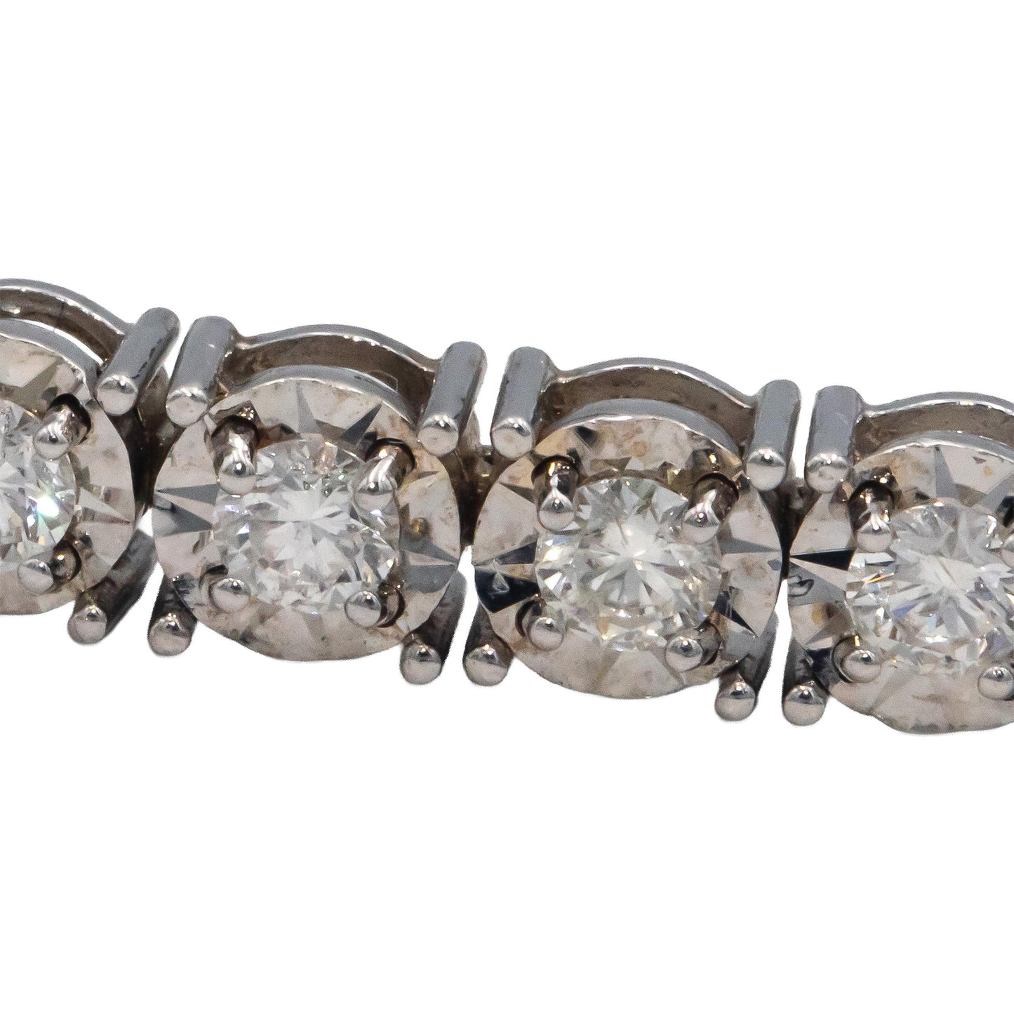 14k White Gold Jewelry Round Cut Diamond Tennis Bracelet 3.60CT