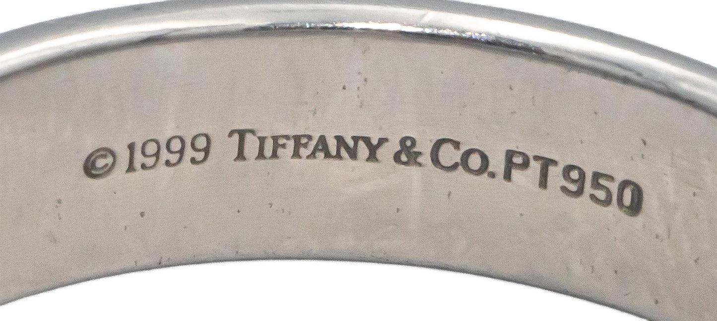TIFFANY & CO. Platinum Jewelry 1999 Forever Men's Wedding Band Ring Size 13.5