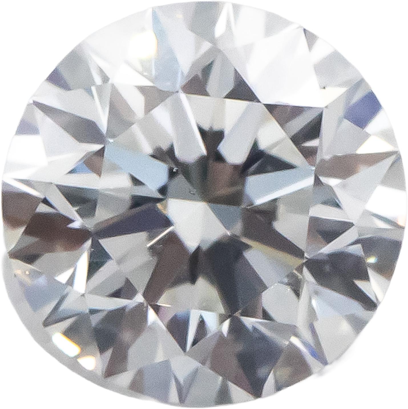 GIA Certified 0.58CT VS2/F Round Brilliant Loose Diamond w/ Report