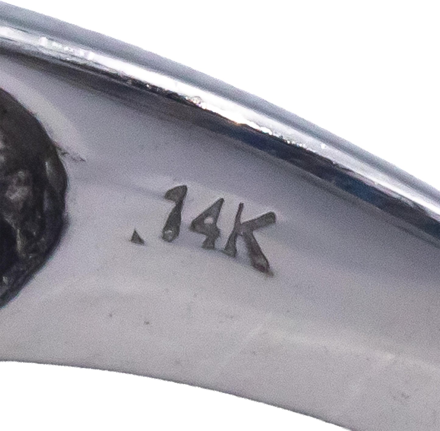 Designer 14k White Gold 1.83CT Diamond and Sapphire Band Ring Size 6.75