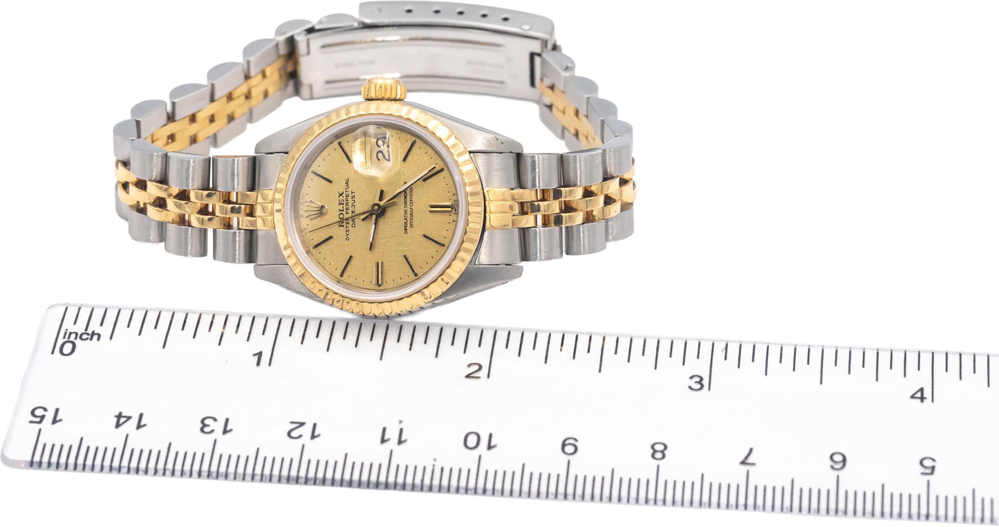 ROLEX Stainless Steel & 18k Gold 69173 Lady-Datejust Automatic Watch