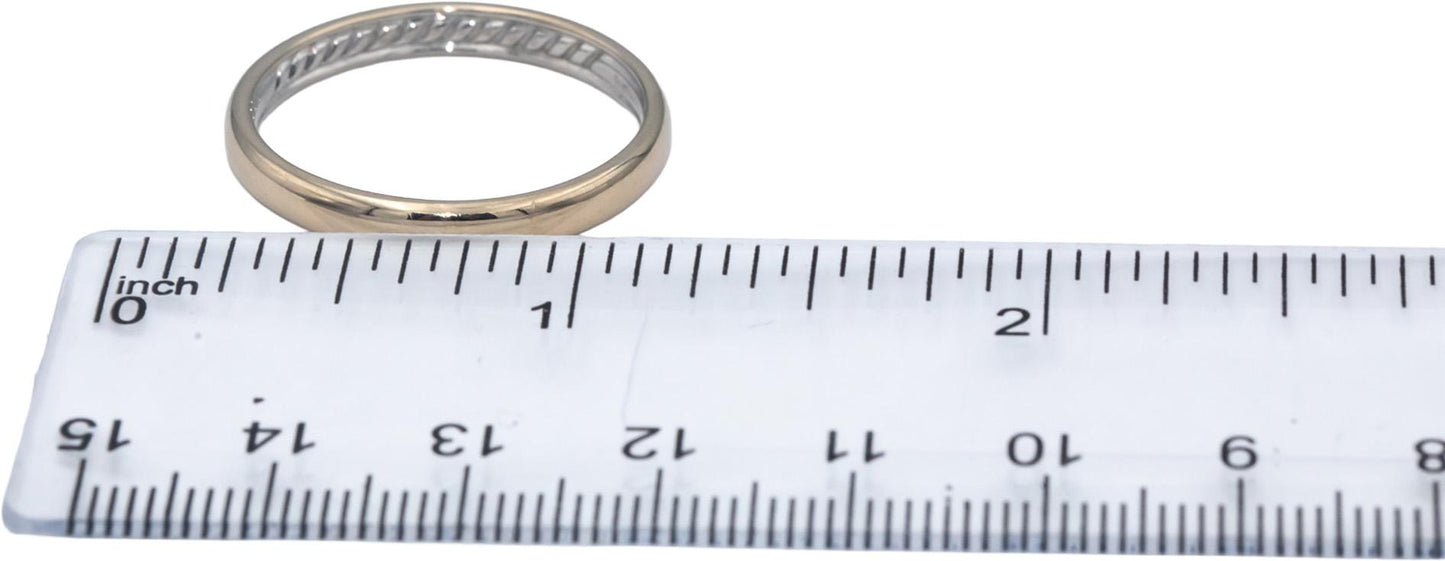 DAVID YURMAN 18k White Gold Men's Band Ring Size 12