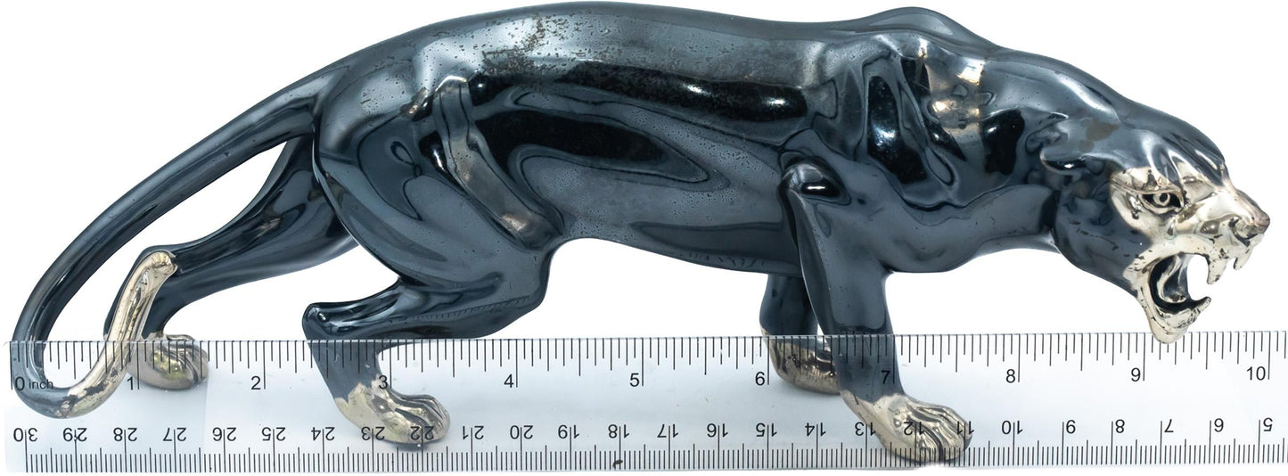 SATURNO Italian Designer Sterling Silver Panther Figurine 880.7 Grams